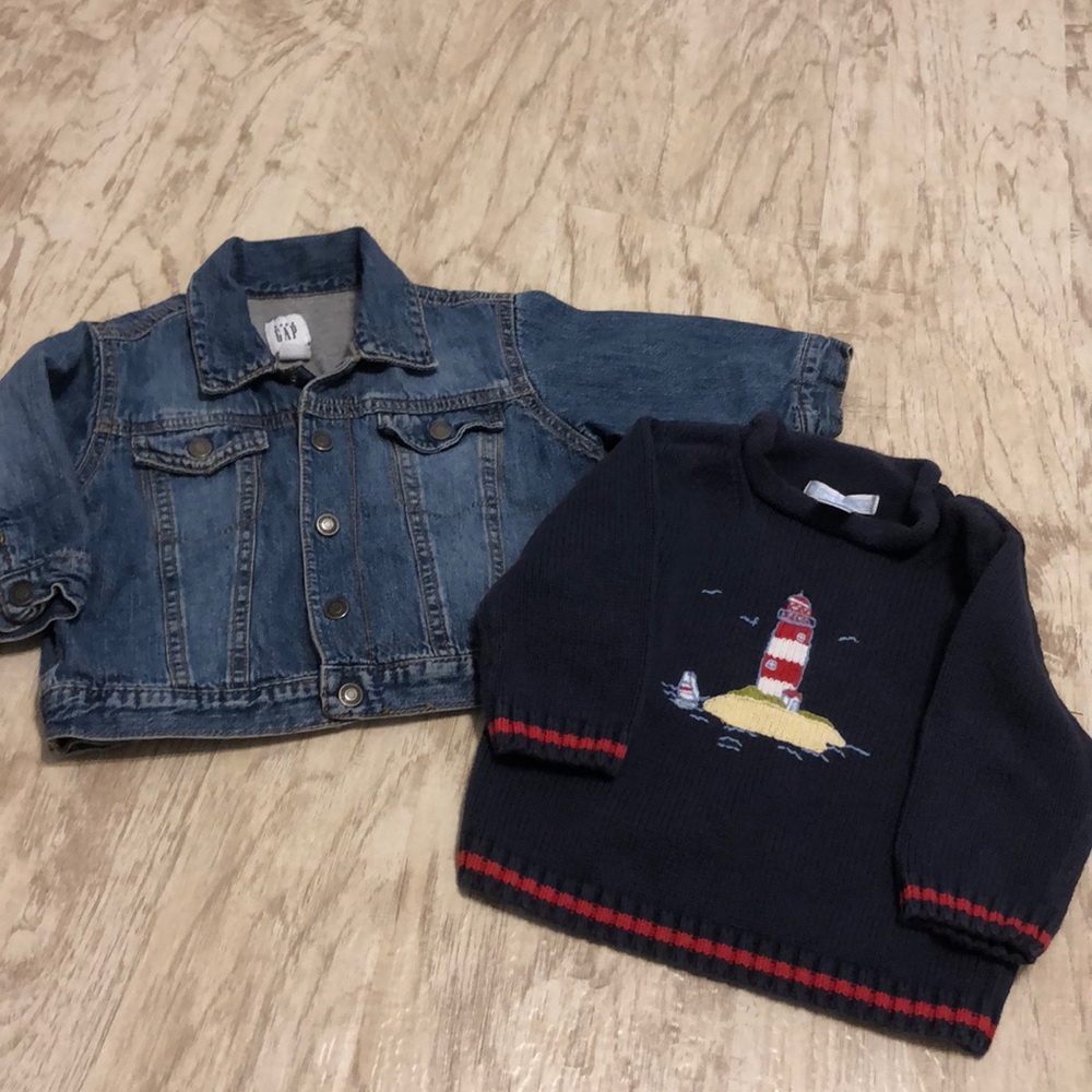 Bundle Janie and Jack  and Gap 6-12m jacket